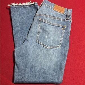 Madewell Blue Boyfriend Jeans with Relaxed Fit